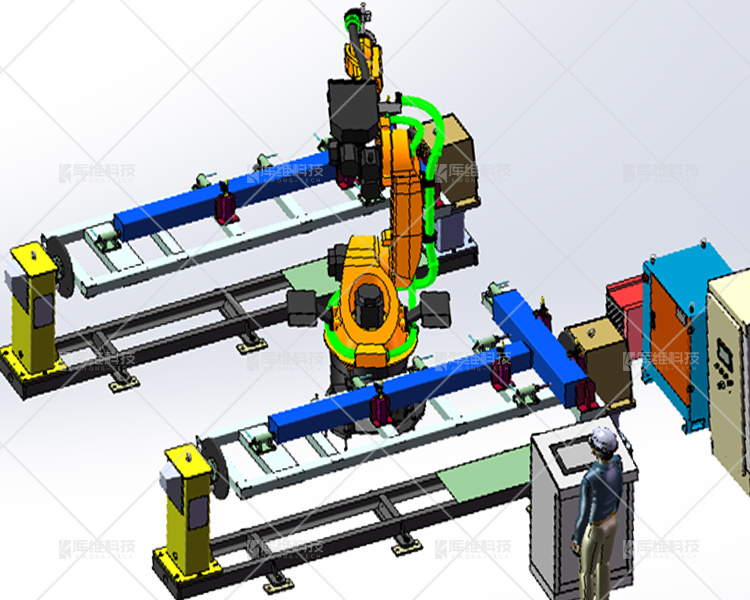 焊接<a href='http://m.wtzq.com.cn' target='_blank'><u>機器人工作站</u></a>布局